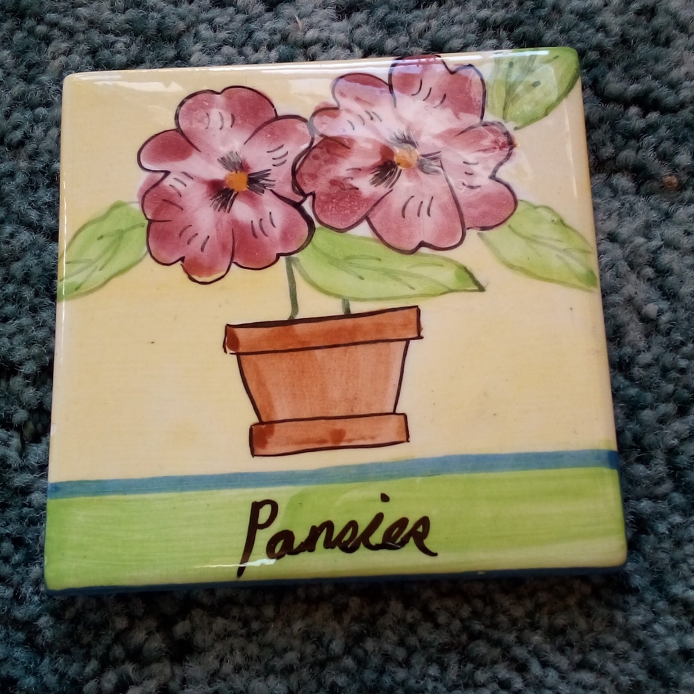 Pansies Tile